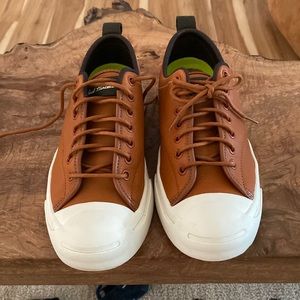Leather Converse Jack Purcell with Lunaron. Great condition!